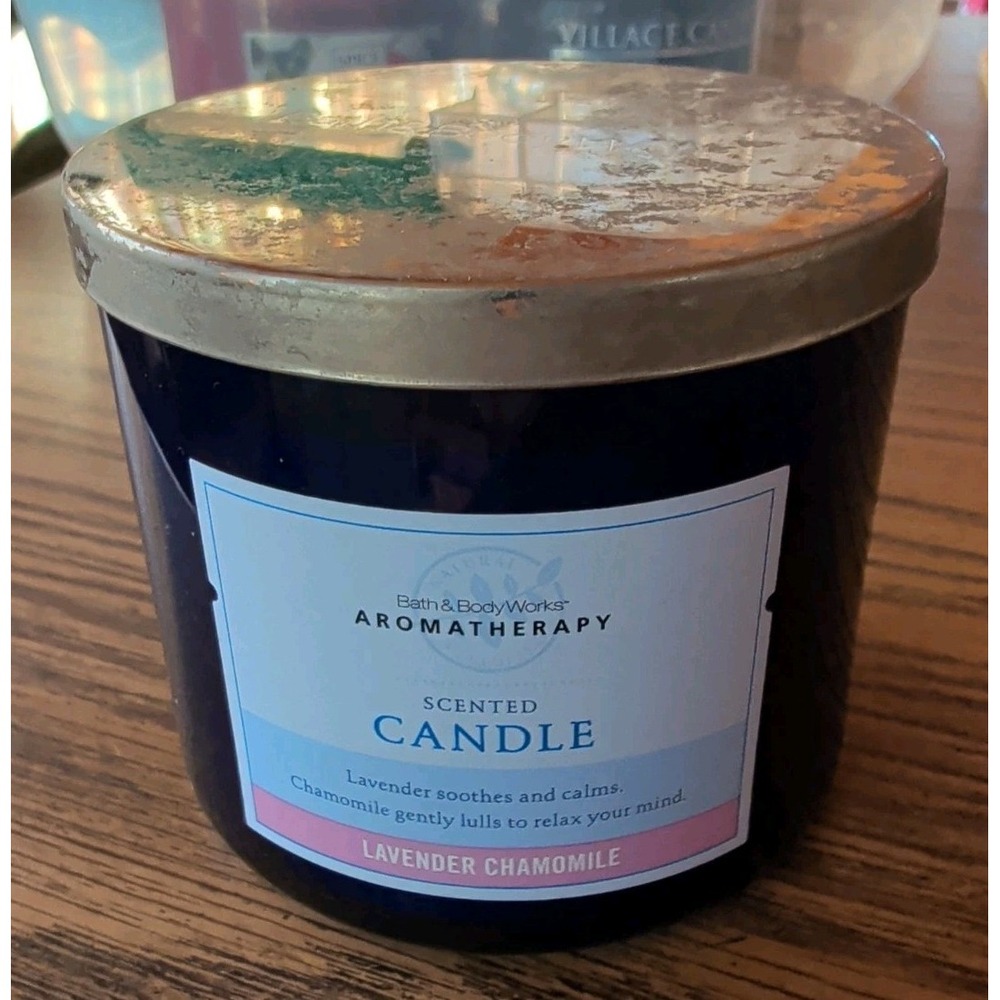 NEW Bath Body Works Aromatherapy Candle Scented 14.5 oz Lavender Chamomile